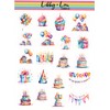 Happy Birthday Watercolor Planner Sticker | Libby and Lou Sticker