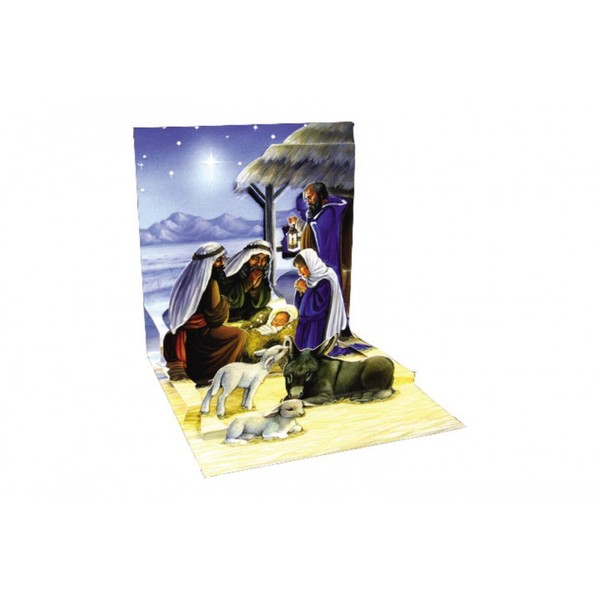 Up with Paper Pop-Up Treasures Greeting Card - Holy Child