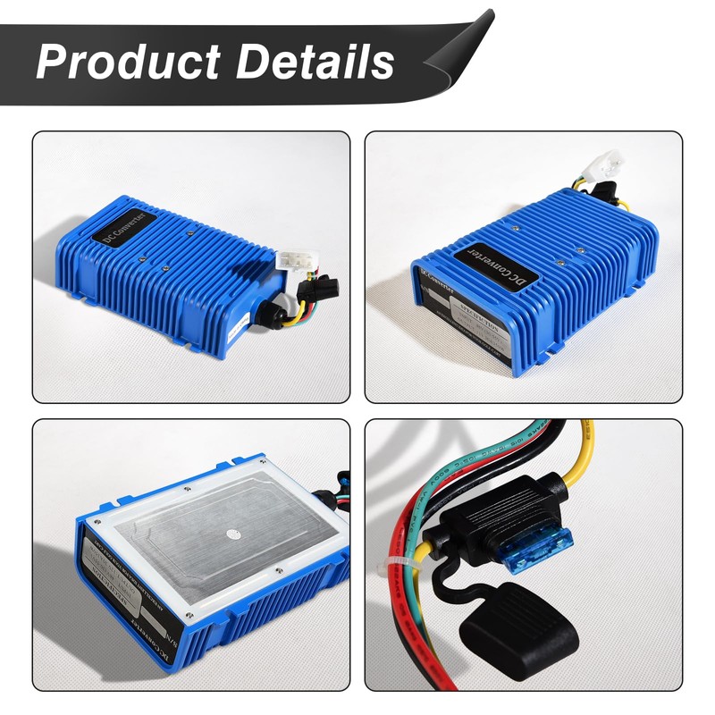 Golf Cart Voltage Reducer, 36 or 48V to 12V DC