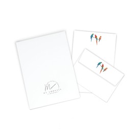 Me Loovely Three Parrots Letter Writing Paper and Envelopes Set Birds Stationery Papers Sets for Invitations & Correspondence | Christmas Gifts (10 Letters & 10 Envelopes with Gift Envelope)