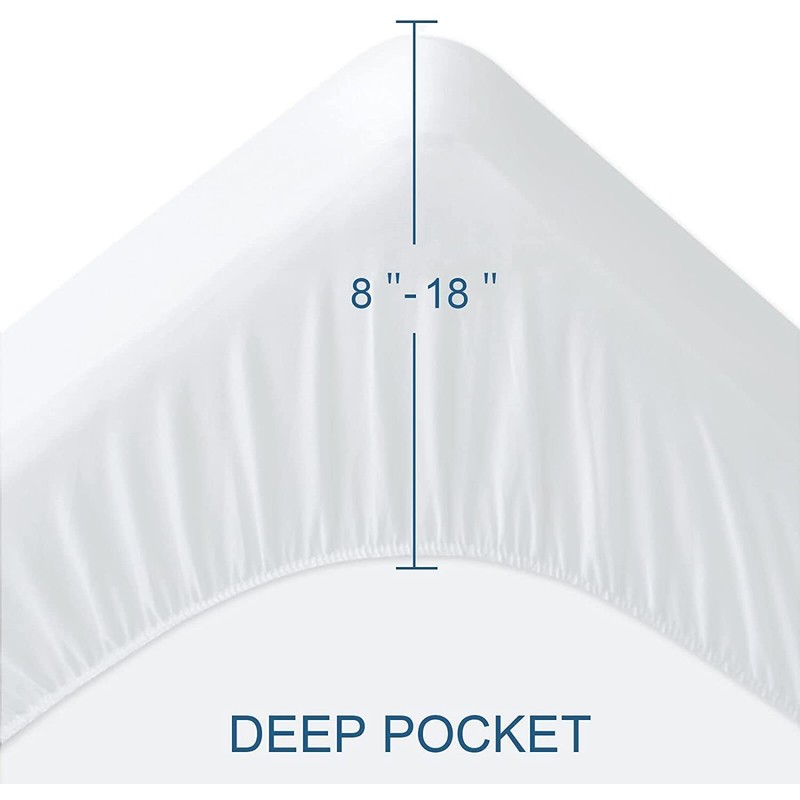 SPRINGSPIRIT 100% Waterproof Mattress Protector Queen Size Hypoallergenic Terry Mattress