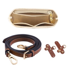 MILAKOO Shoulder Strap Bag Women's and Mini Bag Straps Set Brown Bag Straps Strap Mini Shoulder Strap Adapter, brown, Unit size