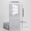 proprodiudiu 10PCS Peel and Stick Backsplash Marble Wall Tiles 23.6"x11.8"