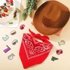 Velmitten 3 Pcs Cowboy Birthday Party Hat and Bandanas with