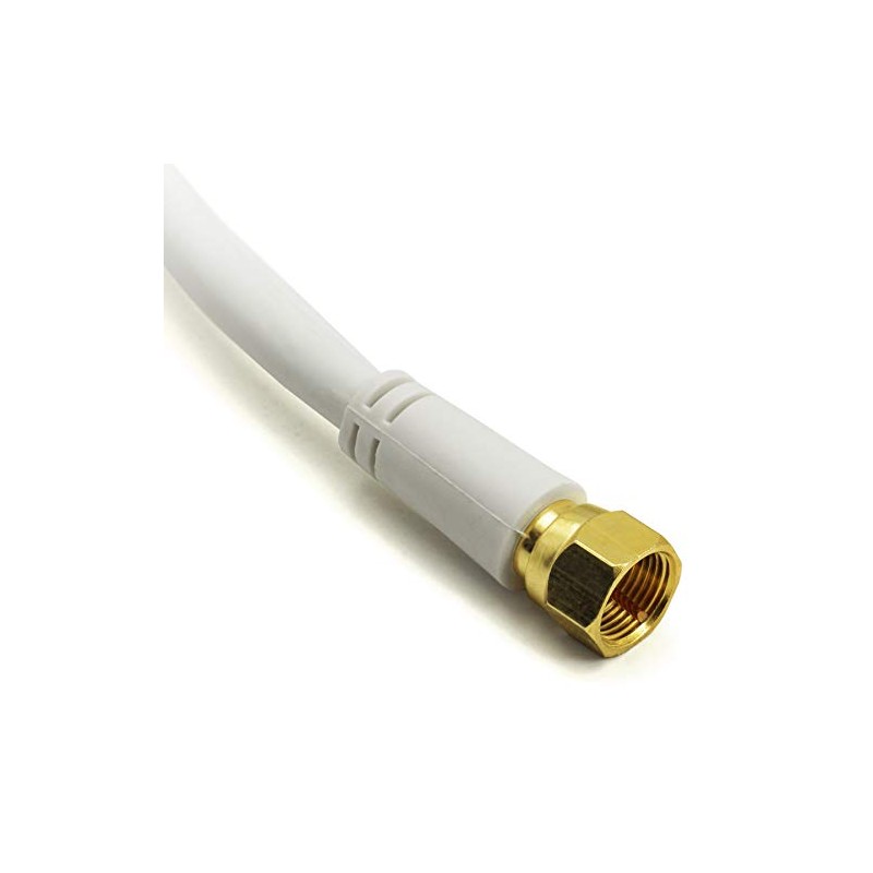 SKT 5 m Gold Plated F-connector F-Plug Triple-Shielded Coaxial Cable