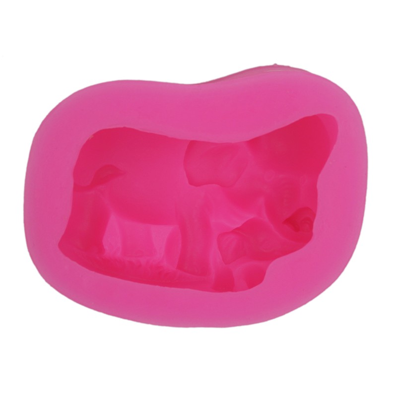 Longzang Elephant Mould S348 Art Silicone Soap Craft DIY Handmade
