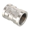 sourcing map Brass Pipe Fitting Coupling 1/2 PT Female Thread