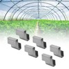 50pcs Stainless Steel Greenhouse Overlap S Clips Durable Glass Frame