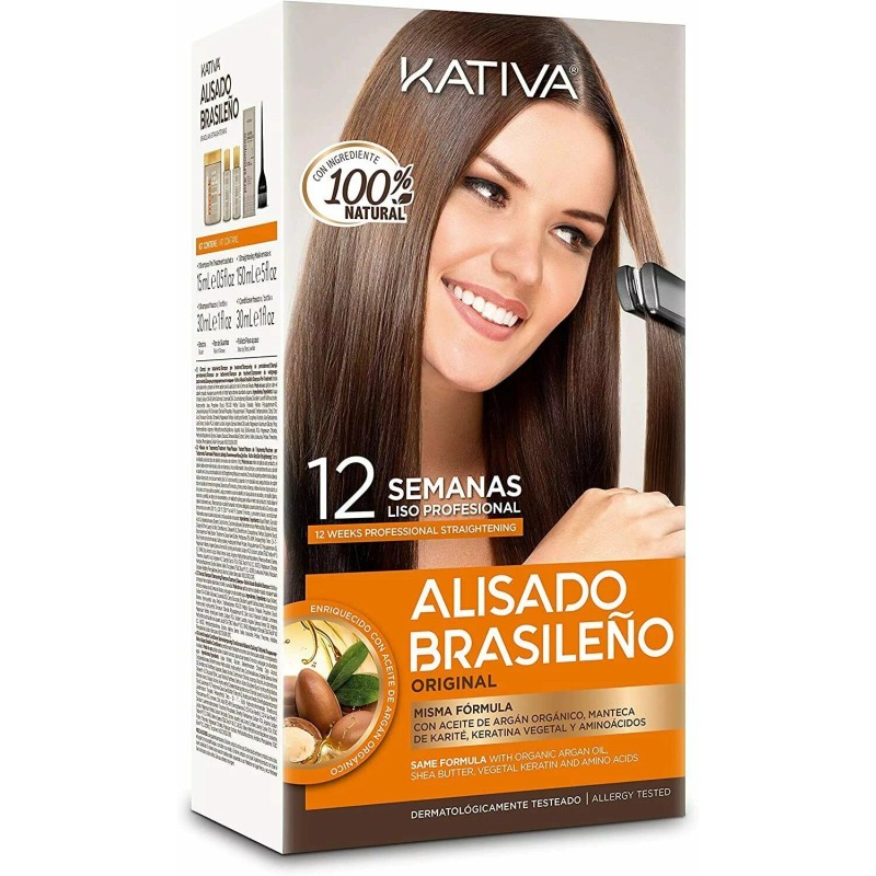 12 WEEKS Kativa Brazilian Straightening Alisado Brasile√±o Kit, US SELLER