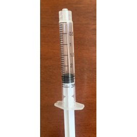 EVERGREEN SUPPLIES Luer-Lock Syringes without needles Disposable, Transparent, 100pcs, 3mL