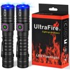 ULTRAFIRE Powerful 365nm UV Flashlight - Rechargeable LED Blacklight, Multi-Functional