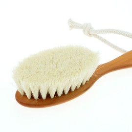 Baby Soft Natural Hair Brush/Goat Hair and Pear Wood Brush/Made in Germany