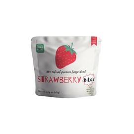 Snakklub Strawberry Bites – Freeze-Dried Strawberry, 100% Fruit Without Added Sugar/Additives/Preservatives Fruit Snack - Quantity: 8-Packs