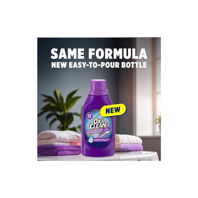 OxiClean Odor Blasters Odor and Stain Remover Liquid Laundry Additive,