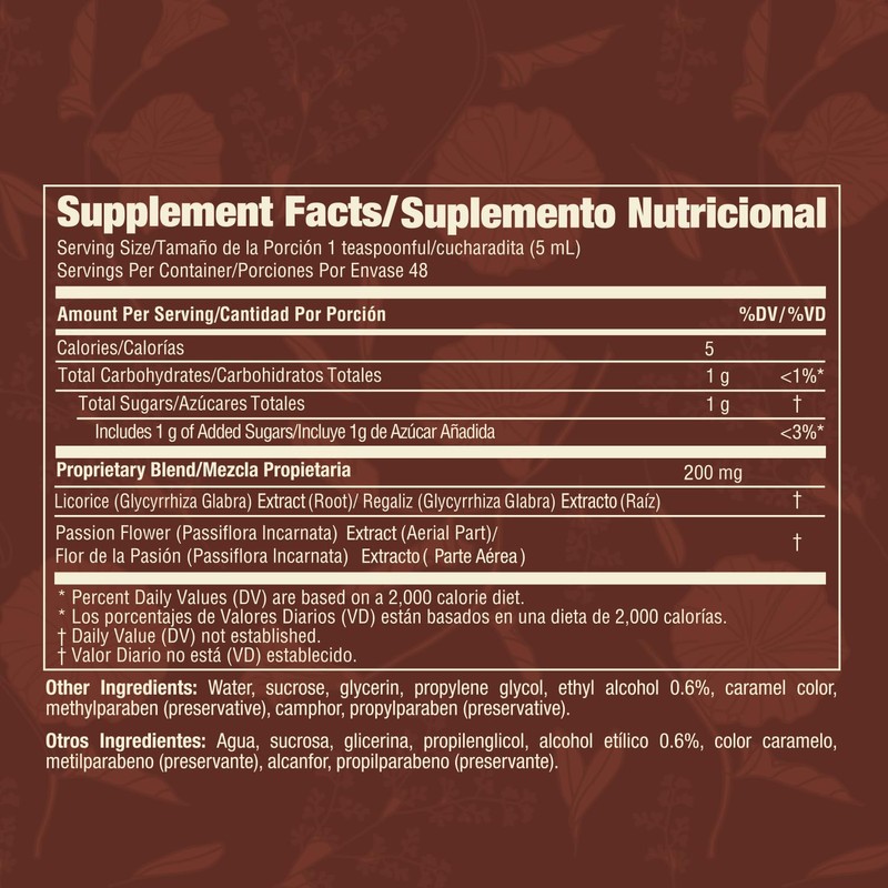 ESENCIA CORONADA Herbal Supplement with Licorice Root and Passion Flower