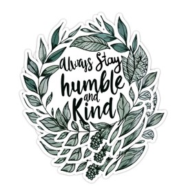 (3pcs) Always Stay Humble and Kind Stickers, Inspirational Quote Stickers, Laptop Stickers for Women, Funny Stickers, Wall Stickers, Motivational Stickers, Christian Stickers,Positive Stickers