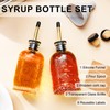 gegewawa Glass Coffee Syrup Dispenser Bottles Set 2 Pack 7