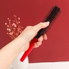 Miaija 2Pieces Quiff Roller Comb Red Mens Round Hair Styling