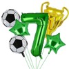 Soccer Balloons 7th Birthday Decoration for Boys, Soccer Balloons Foil