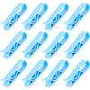 12 Pack Blue Trash Bag Clips for Trash Bags, Practical