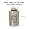 220 lbs Large Urns for Adult Male Female Ashes, Decorative