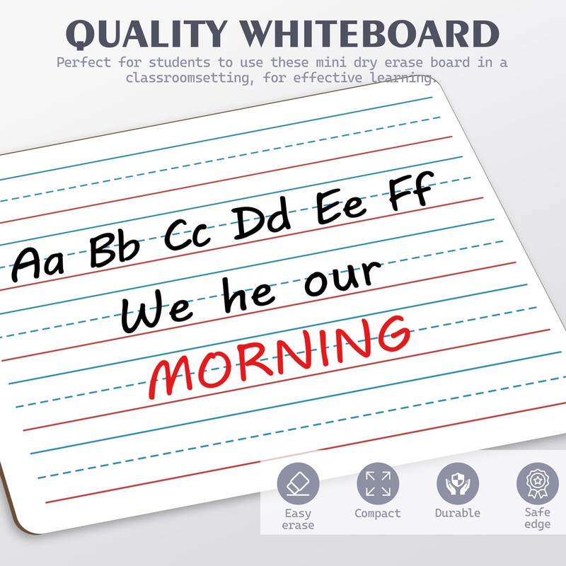 2pack 9x12 inches Dry Erase Board Lapboard Reusable Lined Erasable