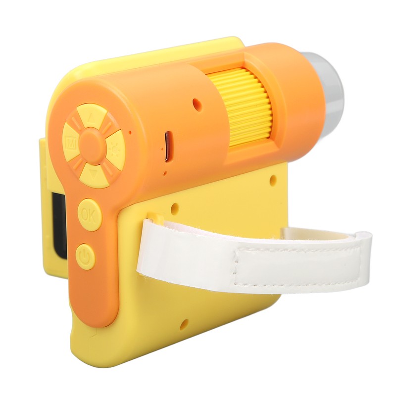 Kids Microscope Camera 2in Screen 1000X Magnification Adjustable LED 1080P