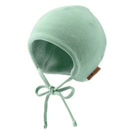 Sterntaler Jersey Beanie Printed with Strokes for Boys - Baby and Children's Hat Lined with Cotton Fleece, Stone Green