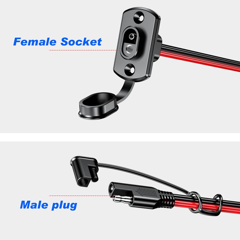 Kewig SAE Quick Connector Harness, SAE Adapter Male Plug to