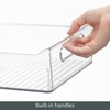 mDesign Plastic Kitchen or Pantry Storage Bins with Handles -