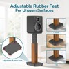 Height Adjustable Speaker Stands Pair with Most Satellite, Studio, Bookshelf
