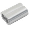 BokWin 50-Pack 3/16 Inch (5mm) Aluminum Cable Crimp Sleeves