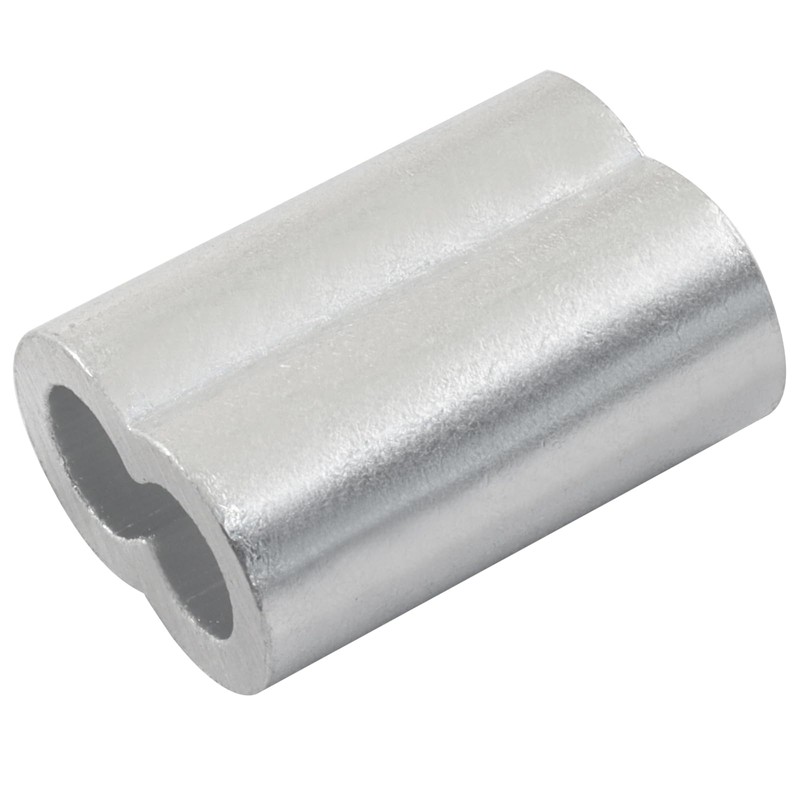 BokWin 50-Pack 3/16 Inch (5mm) Aluminum Cable Crimp Sleeves