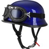 Yesmotor Helmet Half Shell German Motorcycle Helmet with Cycling Glasses