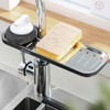 Shower shelf soap scrubber organizing stand kitchen sink small