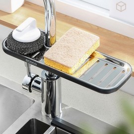 Shower shelf soap scrubber organizing stand kitchen sink small