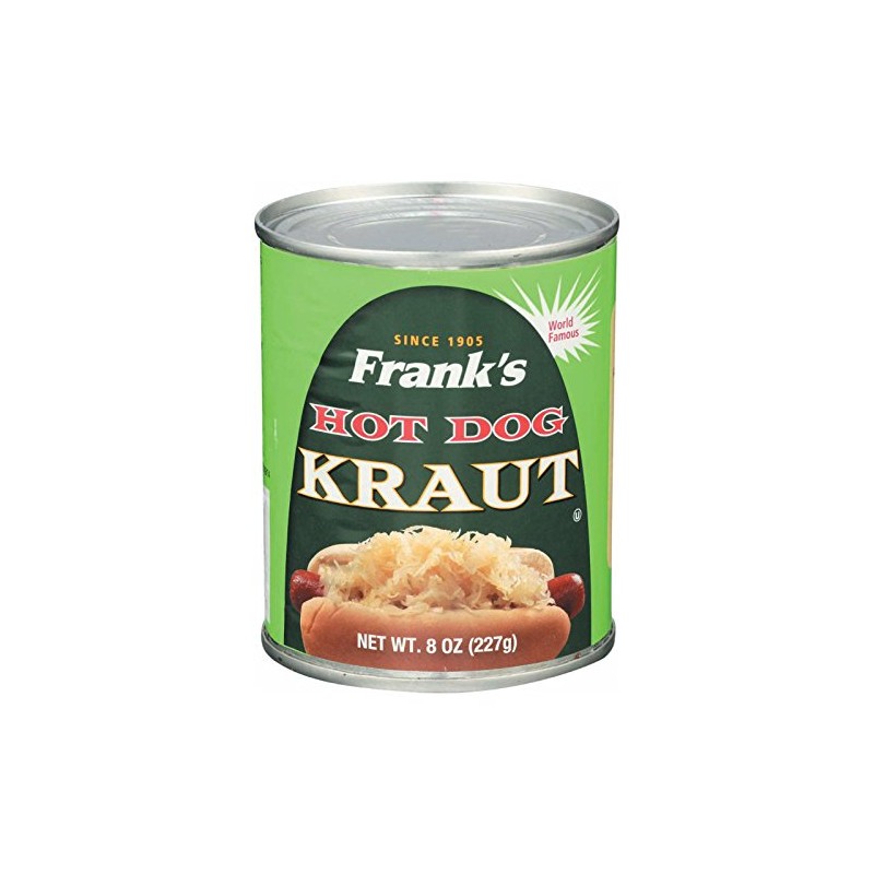 Franks Kraut Hot Dog, 8-ounces (Pack of12)