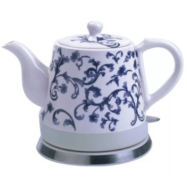 FixtureDisplays Ceramic Electric Kettle Porcelain Teapot Water Boiler Electric Ceramic Kettle