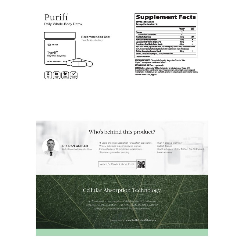 Purifí Daily Whole-Body Detox Proactive Wellness Supplement