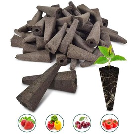 LONGHAO 50 x Hydroponic Grow Sponges, Hydroponic Culture Sponges, Root Growth Sponges, Replacement Growth Sponges, for Tomatoes, Strawberries