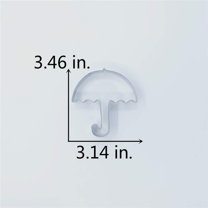 LILIAO Umbrella Cookie Cutter - 3.2 x 3.5 inches -