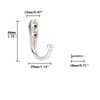 Beilala 12 Pack Coat Hooks Door Wall, Small Single Metal