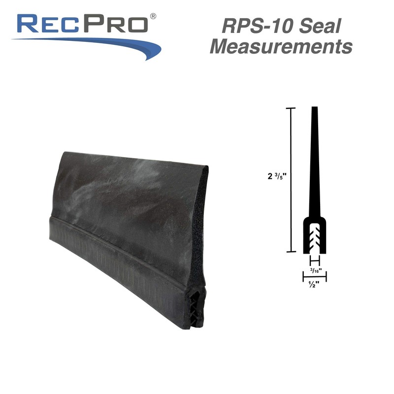 RecPro RV Slide-Out Seal 2.6" Wiper Clip-On Weather Stripping (5