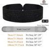 TRIWORKS Straw Woven Elastic Belt for Women Wide Boho Braided