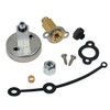 Tomasetto LPG Filling Connector Mini with Adaptor Dish M10 60mm Long Silver Metal 30mm Wall Thickness 1 Piece
