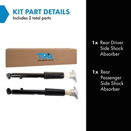 TRQ Rear Shock Absorber Set Compatible with 2017 Genesis G80 2015-2016 Hyundai