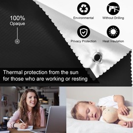 ZOYIZEN Roof Window Roller Blind, Blackout Roller Blind, 48 x 93 cm, 300D Waterproof Oxford Fabric, No Holes, Suction Cup, Sun Protection, Skylight Roller Blind, Blackout Roller Blind