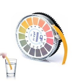 RT 1 Rolle pH Teststreifen 5 m/Roll,Messbereich 0-14,pH Papier Trinkwasser auf Rolle,trinkwasser teststreifen,Indikator Universalpapier Ubersäuerung Körper Ermittlung ph wert teststreifen