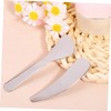 KOMBIUDA Set of 2 Metal Makeup Spatulas Skincare Tool Comfortable