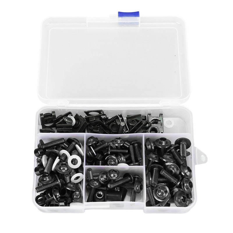 177PCS Motorcycle Fairing Bolt Kit Colorful M5 M6 Motorcycle Windscreen